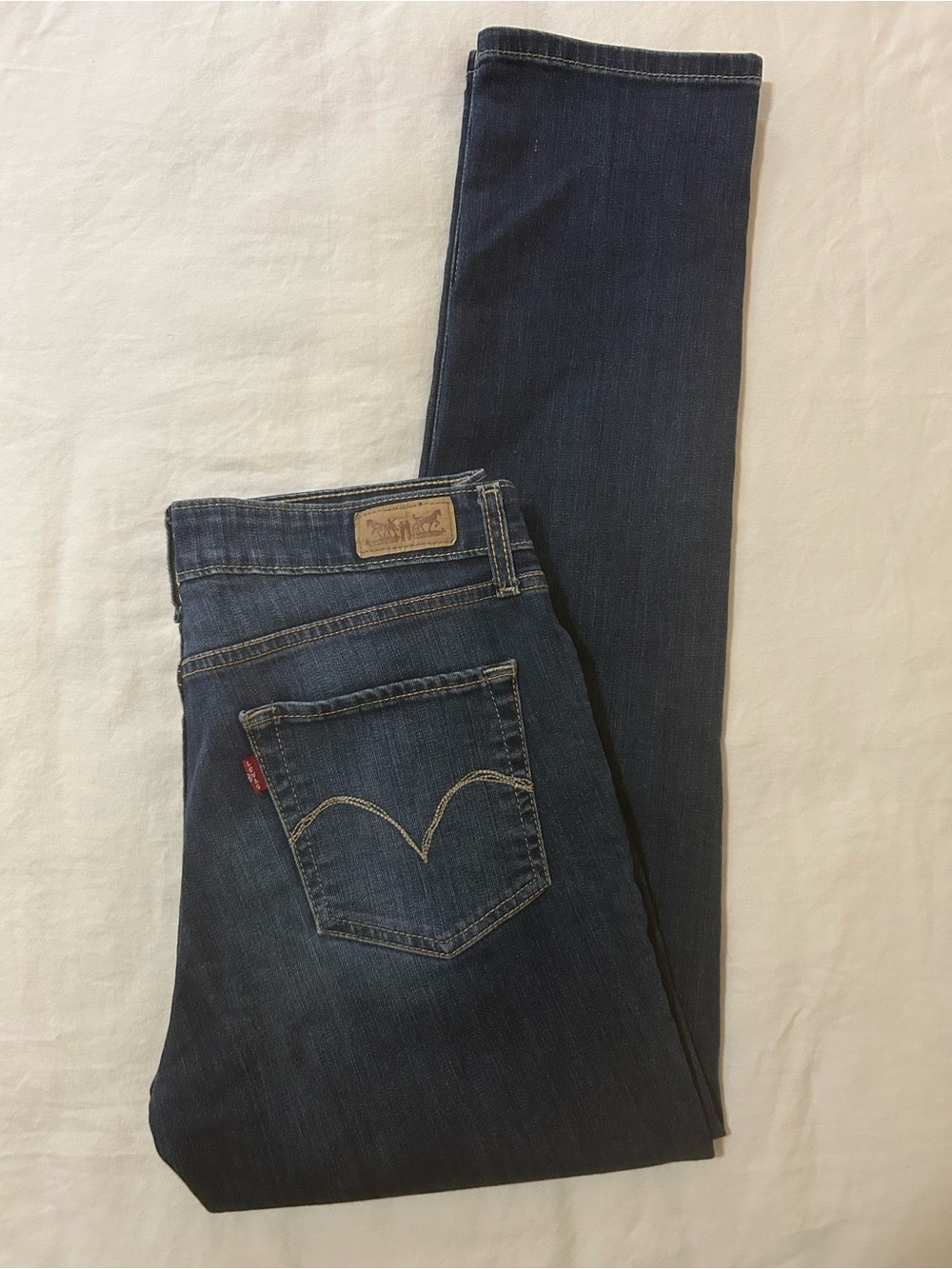 Levi's Classic Mid Rise Skinny Jeans Dark Indigo 8